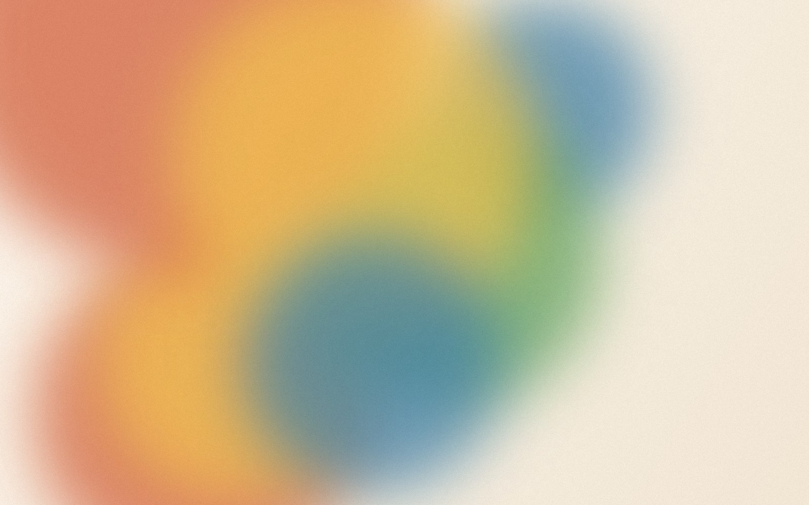 A blurry multicoloured abstract design on a white background.